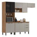 Ver imagem 1 de Armario de Cozinha Firenze com 10 Portas e 2 Gavetas Amendola/nude Prime Tx