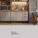 Ver mais imagens de Armario de Cozinha Firenze com 10 Portas e 2 Gavetas Amendola/nude Prime Tx