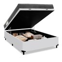 Ver imagem 4 de Cama Box Baú Casal + Colchão Ortobom Iso 100 Espuma D33 138x188x60 Branco