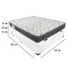 Cama Box Baú Casal + Colchão Ortobom Iso 100 Espuma D33 138x188x60 Branco - 8