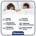 Ver imagem 3 de Cama Box Baú Casal + Colchão Ortobom Iso 100 Espuma D33 138x188x60 Branco