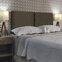 Ver imagem 2 de Cabeceira Módulos Cama Box Almofadada Luxo Suede Rbl:solteiro Painel/marrom