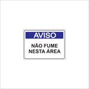 Ver imagem 1 de Placa - Não fume nesta Área  - 20cm x 15cm