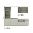 Ver imagem 4 de Cozinha Compacta 4 Peças em MDF com Torre Quente e Tampo Areia Fineze