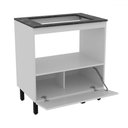 Ver imagem 3 de Balcão de Cozinha para Cooktop 75 Cm 1 Porta Bl3315 Branco - Tecno Mobili