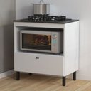 Ver imagem 1 de Balcão de Cozinha para Cooktop 75 Cm 1 Porta Bl3315 Branco - Tecno Mobili