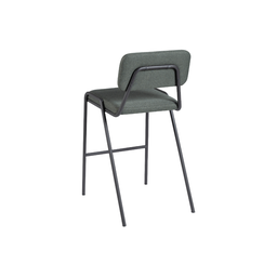 Banqueta Ipê em Aço Carbono Preto Bege Seixo - 3