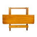 Ver imagem 3 de Mesa 120x70 Dobrável Madeira Maciça 6 Lugares Bar