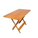 Ver imagem 1 de Mesa 120x70 Dobrável Madeira Maciça 6 Lugares Bar