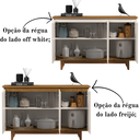 Ver imagem 3 de Aparador Buffet 3 Portas Moderno Mdf/mdp Multiuso Retro Top