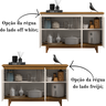 Aparador Buffet 3 Portas Moderno Mdf/mdp Multiuso Retro Top - 3