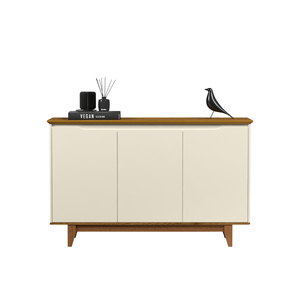 Aparador Buffet 3 Portas Moderno Mdf/mdp Multiuso Retro Top