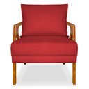 Ver imagem 3 de Poltrona Mona Luxo Clinica Recepção Sala de Estar em Veludo:vermelho
