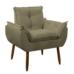 Poltrona Decorativa Sala de Estar Escritório Quarto Prime Cor: Capuccino - 7