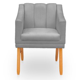 Poltrona Cadeira para Sala Confortável e Moderna Mila Suede - 1
