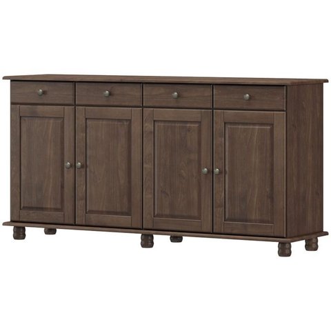 Balcao Madeira Maciça 4 Portas 4 Gavetas 169 Cm 8929 Cafe Milani Store