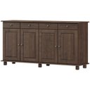 Ver imagem 1 de Balcao Madeira Maciça 4 Portas 4 Gavetas 169 Cm 8929 Cafe Milani Store
