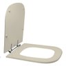 Assento Sanitário Poliéster para Louça Quadra (deca) Aço (reb. Oculto) Creme - 2