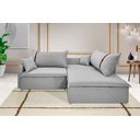 Ver imagem 1 de Sofá Valence Slim sem Caixa Premium 2,00m Softgel 33 Linho Cinza Claro