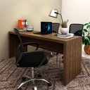 Ver imagem 7 de Mesa para Escritório Escrivaninha 180 Cm Nogal