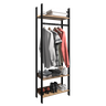 Guarda Roupa Arara Cabideiro Organizador Closet Aberto Retrô Industrial - 5