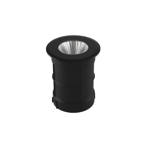 Embutido de Solo Led Taschibra Thin 3w 3000k Ip67 - Preto - Luz Quente 3000k