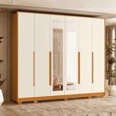 Ver imagem 1 de Guarda Roupa Grande 6 Portas 6 Gavetas com Espelho