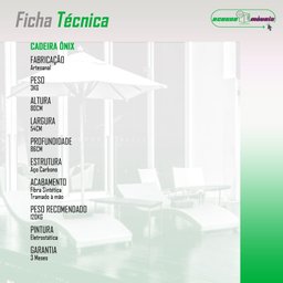 Cadeira de Área Varanda Onix em Fibra Sintética - 6