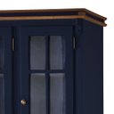 Ver imagem 3 de Cristaleira Arca e Oratório 6 Portas 2 Gavetas Manchester 2058 - Azul Petróleo/imbuia Glazer