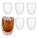 Ver imagem 1 de Kit 06 Copos de Vidro Duplo Borossilicado Agua Suco 450ml