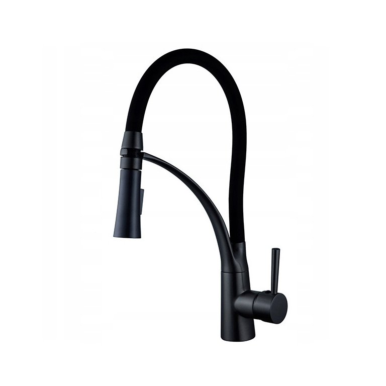 Torneira Cozinha Gourmet Monocomando Preto Fosco