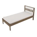 Ver imagem 4 de CamaSolteiro Para Colchão 88 X 188 Cm Cr35010 Nogal/Branca