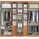 Ver imagem 4 de Guarda-Roupa Casal com Espelho 7 Portas 8 Gavetas Freijó/Verde Sálvia 270cm Yescasa Absolut New