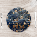 Ver imagem 1 de Capa para Sousplat 35cm Natal Cervos - com Base - Kit com 6