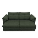 Ver imagem 6 de Sofá Retrátil Manual Sala de Estar Nolan Bipartido 175cm Conforto Premium em Couro Verde Manchado G5