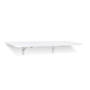Ver imagem 1 de Mesa Dobrável Premium (Selo Fsc) 80 x 41 cm Branca com Cantos Arredondados e Kit para Fixação Bemfix