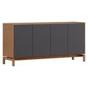 Ver imagem 3 de Cristaleira 2 Portas Vidro Balcao Buffet 4 Portas Tauari Concret Milani Store