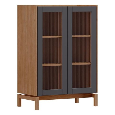 Cristaleira 2 Portas Vidro Balcao Buffet 4 Portas Tauari Concret Milani Store