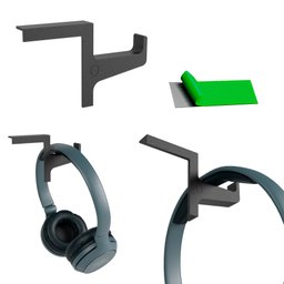 Suporte para Headset Canto Monitor-compacto-organizador -lado Direito-abs-fone de Ouvido-acessório - 5