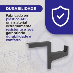 Suporte para Headset Canto Monitor-compacto-organizador -lado Direito-abs-fone de Ouvido-acessório - 9