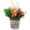 Arranjo de Flores Hortênsia e Rosas Artificiais 28cm - 2