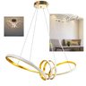 Lustre Luminaria Arco Aneis Infinito 3 em 1 Pendente LED Decoraçao Iluminaçao Luxo Sala Quarto Casa  - 8