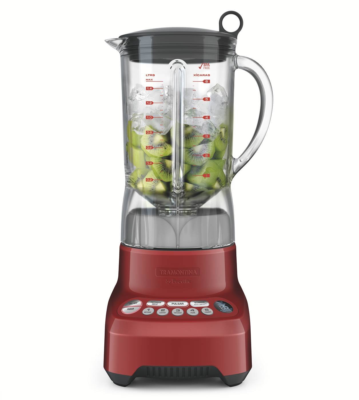 Liquidificador Breville Gourmet Vermelho 1100w 1,5l 220v Tramontina 69005022 - 2