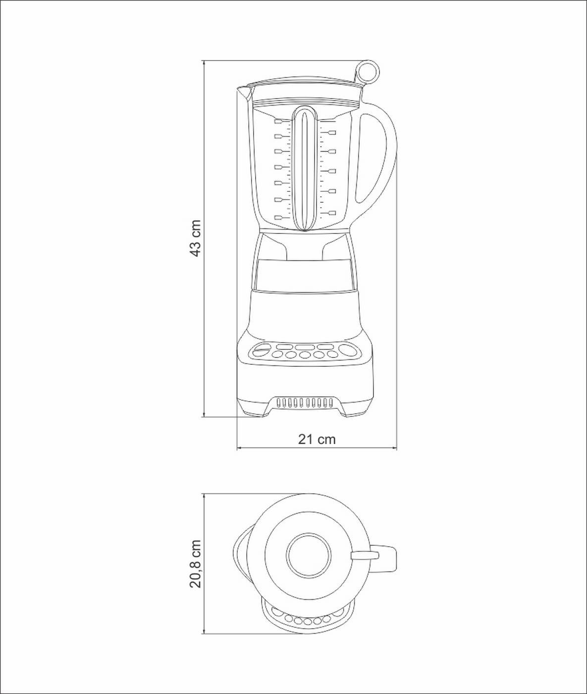 Liquidificador Breville Gourmet Vermelho 1100w 1,5l 220v Tramontina 69005022 - 6