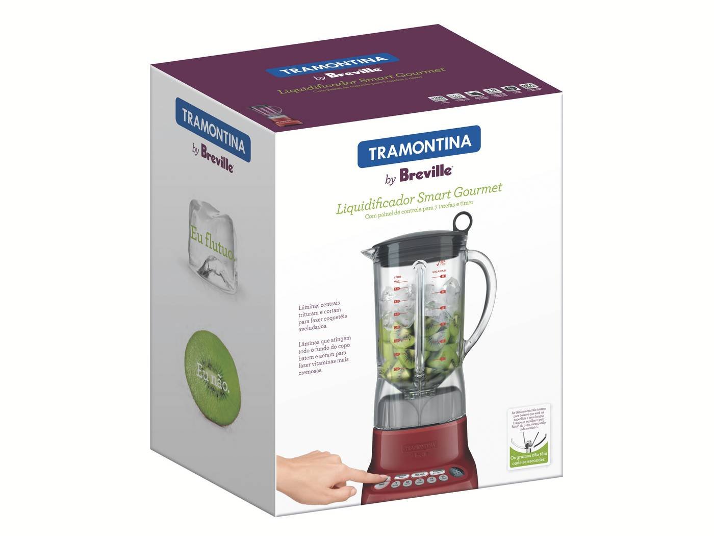 Liquidificador Breville Gourmet Vermelho 1100w 1,5l 220v Tramontina 69005022 - 4