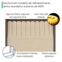Ver imagem 5 de Cabeceira Queen 160 cm Lumina LED com Frame Linho Tca 210 Corino Tcs 721 Peer