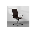 Ver imagem 1 de Cadeira Escritório Café Presidente Eames Couro 3301 Alta