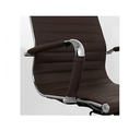 Ver imagem 4 de Cadeira Escritório Café Presidente Eames Couro 3301 Alta