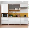 Cozinha Completa Bartira Amazonita com 9 Prateleiras, 5 Gavetas e 7 Prateleiras - 1