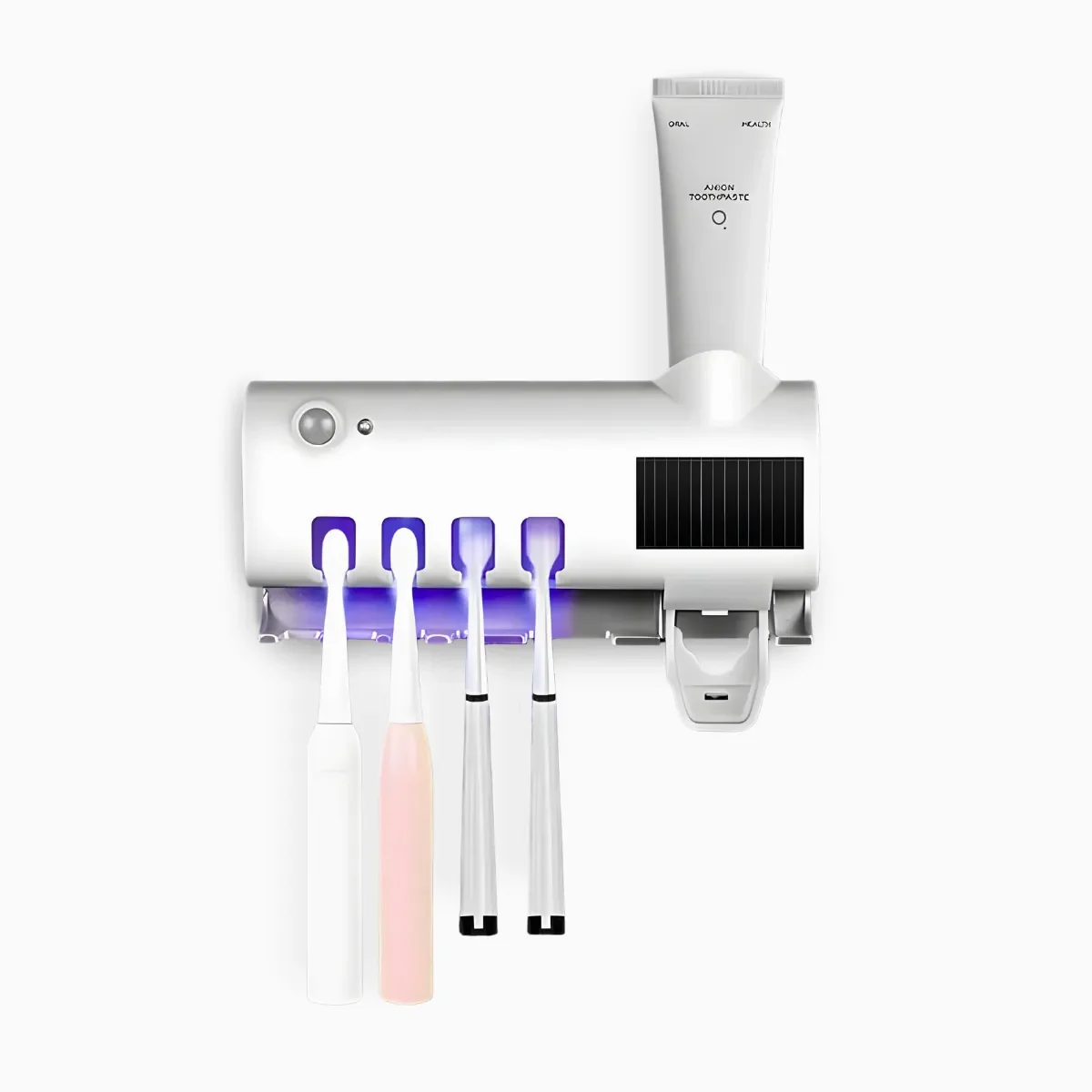 Suporte Dispenser Esterilizador Uv Escova e Creme Dental - 1